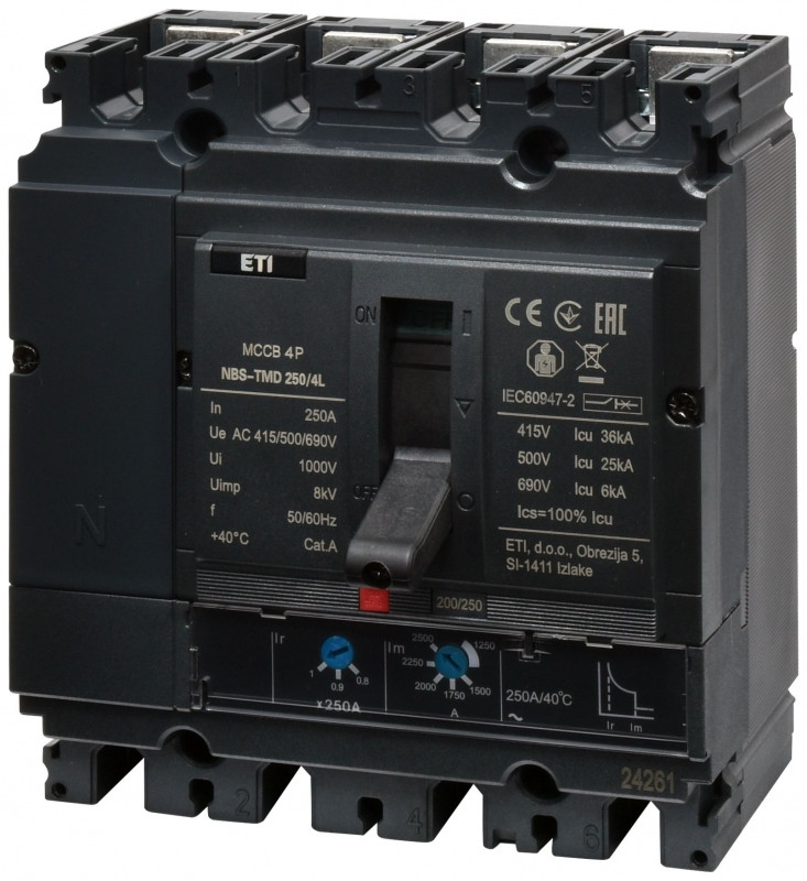 intrerupator de circuit in car nbs-tmd 250/4l 200a 4p 004673073